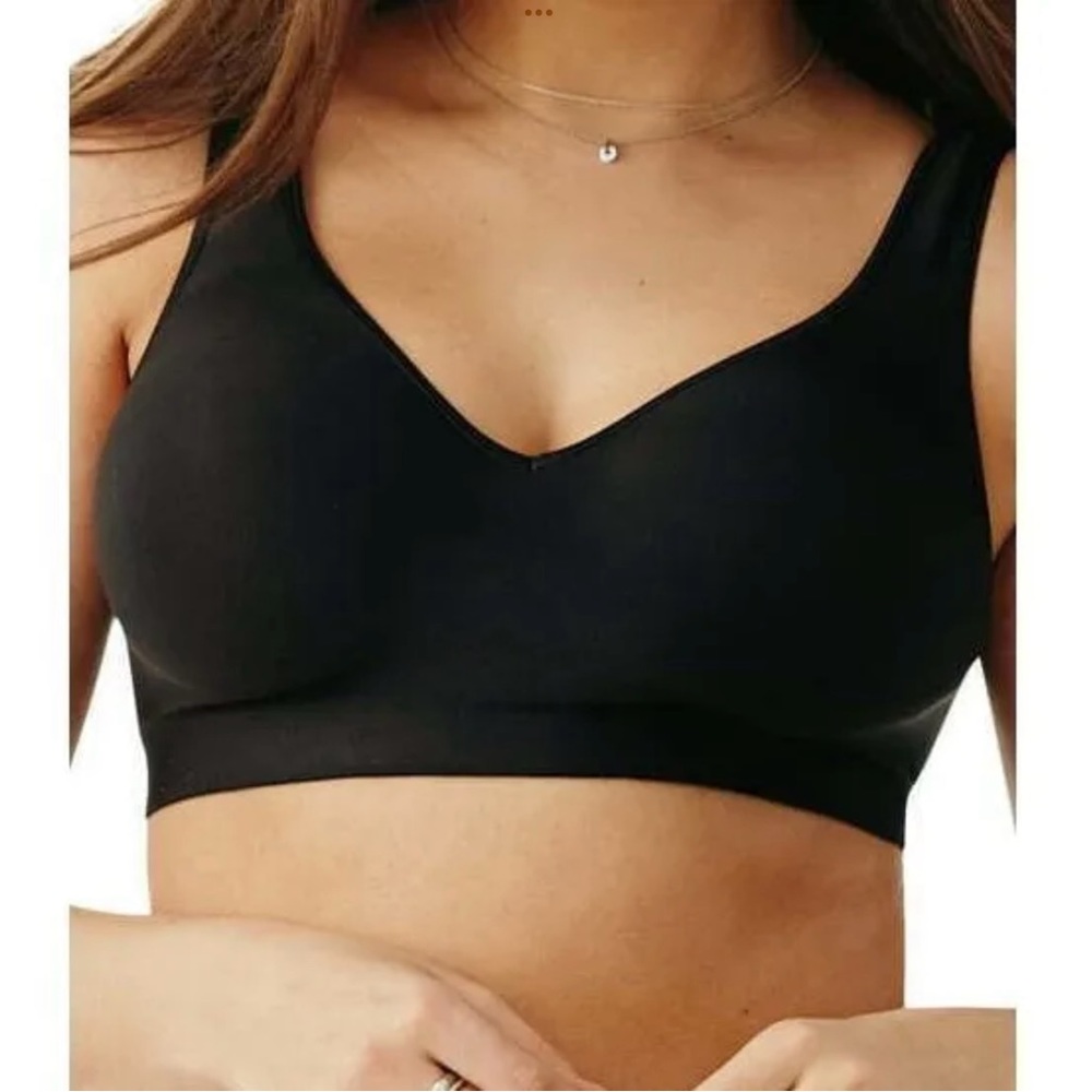 Hanes Women's Large Black Smooth Comfort Bra W796 NEW Wirefree